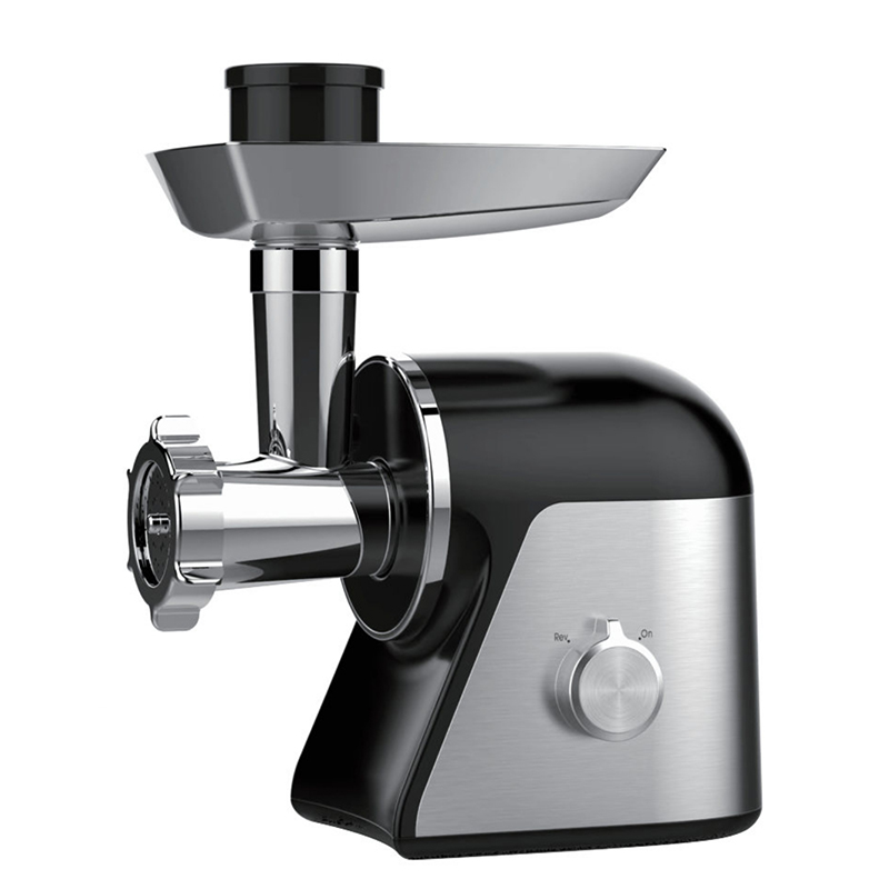 Manufacturer of meat grinder stainless steel housing big mouth of feeded tube 2 speeds and pulse control
