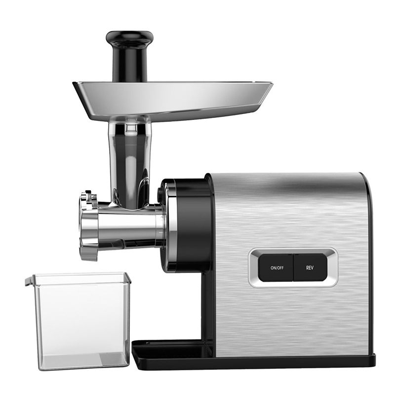 Sausage maker producer with 2 speeds and pulse control compact size and stainless steel housing